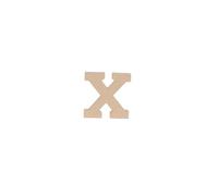 Lettre X kraft 20cm - Kraft
