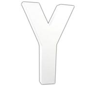Lettre Y 20,5cm - Blanc