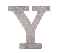 Lettre Y en métal galvanisé Hauteur 12 cm alphabet - initialien