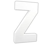 Lettre Z 20,5cm - Blanc