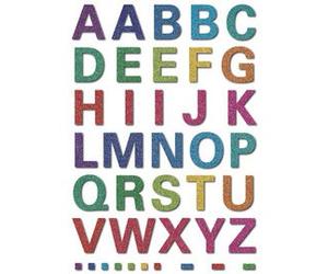 lettres alphabétiques MAGIC A-Z, glittery