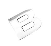 Lettres de l'alphabet adhésives | Autocollants anti-poussière pour pare-chocs de voiture | Design 3D de l'alphabet robuste pour véhicules automobiles