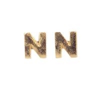 Lettres En Cire - N - , Or, 9mm, 2 Pièces