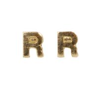 Lettres En Cire - R - , Or, 9mm, 2 Pièces