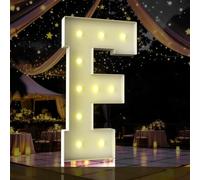 Lettres lumineuses pour chapiteau de 1,2 m de haut, grand panneau LED pour fête prénatale, décoration prénatale, décorations d'anniversaire, remise de diplôme, bal de fin d'année, lettre F
