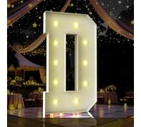 Lettres lumineuses pour chapiteau de 1,2 m de haut, grand panneau LED pour fête prénatale, fête, décorations d'anniversaire, remise de diplôme, bal de fin d'année, lettre D
