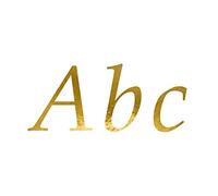 LETTRES STICKERS GOLD