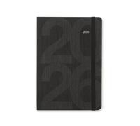 Letts of London Block 26-081673 Agenda semainier 2026 Noir Format A5