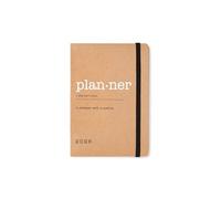 Letts of London Eco Writers Agenda semainier 2026 avec mots Format A6 - Kraft 26-082288