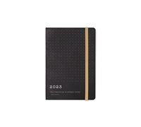 Letts of London Eco Writers Quotes 23-082154 Agenda semainier 2023 en papier kraft noir Format A6