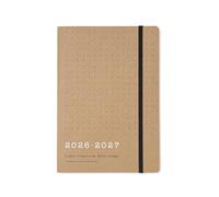 Letts of London Eco Writers Quotes Agenda scolaire semainier 2026/2027 Format A5 Marron Kraft 27-031474