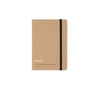 Letts of London Eco Writers Quotes Agenda semainier 2023 en papier kraft marron éco-responsable avec citations d’écrivains (français non garanti) - Format A6