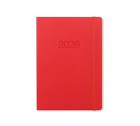 Letts of London Memo 26-080267 Agenda semainier 2026 Rouge Format A5