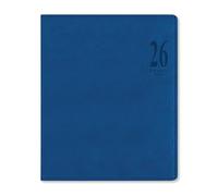 Letts of London Milano Quarto Agenda semainier vertical 2026 avec rendez-vous - Bleu 26-080562