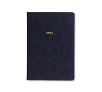 Letts of London Woodland Agenda semainier 2025 Bleu marine Format A5