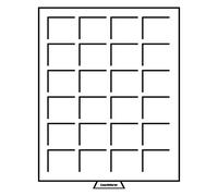 Leuchtturm 307311 MB Boîte à Monnaie 42 x 42 mm - Compartiments angulaires pour Eagle, Kookaburra, Calgary 20$, Silver $ Small, US Silver $