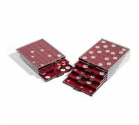 Leuchtturm 315905 MB Boîte à Monnaie 35 x 35 mm - Compartiments angulaires pour pièces de Collection allemandes de 10/20 Euros, 10 DM, Krugerrand, Nugget
