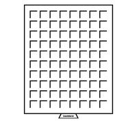 Leuchtturm 316663 MB Boîte à Monnaie 24 x 24 mm - Compartiments angulaires pour 50 centimes d'euro, 1 Euro, Weimar, 1 £, US Quarters, US Nickels