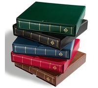 Leuchtturm 321241 Reliure à Anneaux Excellent pour Collectionner Les Timbres, avec étui de Protection, Bleu
