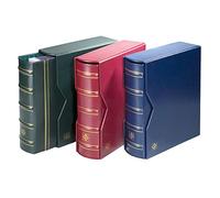 Leuchtturm 322659 Album à Monnaie Optima - Reliure à Anneaux au Design Classique Gigant - Cassette de Protection Incluse - Bleu