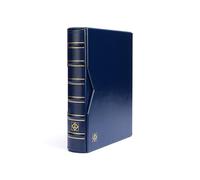 Leuchtturm 328848 Album de Billets Vario Classic - Reliure à Anneaux de Haute qualité à Personnaliser avec Cassette de Protection - Bleu