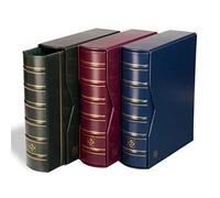 Leuchtturm 332730 Vario Giant - classeur à Anneaux Haut de Gamme au Design Classique à remplir, avec Cassette de Protection - Bleu