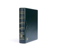 Leuchtturm 333443 Album de Billets Vario Classic - Reliure à Anneaux de Haute qualité à Personnaliser avec Cassette de Protection - Vert