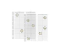 Leuchtturm 338571 Pochettes à Monnaie Numis 34-20 Compartiments pour pièces de Monnaie jusqu'à Ø 34 mm - 2, 5 Euros, 10 Euros commémoratives - Paquet de 5