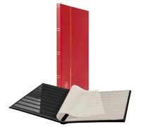 Leuchtturm Classeur DIN A4, 16 pages noires, couverture non ouatinée, rouge