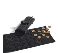 Leuchtturm Lot de 5 rouleaux textiles pour 24 pièces jusqu'à 50 mm | Matériau textile doux velouté, pour capsules de pièces et cadres, sac de transport pour coffre-fort et casier