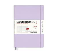 LEUCHTTURM1917 367563 Agenda mensuel avec carnet, couverture souple, composition (B5) 2024, 16 mois, lilas, anglais