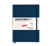 LEUCHTTURM1917 367564 Composition (B5) 2024 Agenda mensuel et carnet 16 mois Couverture souple Bleu marine