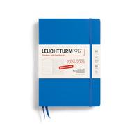 LEUCHTTURM1917 370618 Agenda semainier et bloc-notes 2025, format moyen (A5), 18 mois, bleu ciel