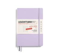 LEUCHTTURM1917 370620 Agenda semainier et bloc-notes 2025 à couverture souple Format moyen A5 Planificateur 18 mois, 80 g, ligné, violet