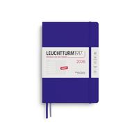 Leuchtturm1917 372705 Agenda semainière & carnet Dotted Medium (A5) 2026, encre, anglais