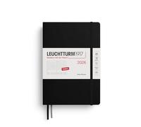 LEUCHTTURM1917 372772 Agenda journalier 2026 Medium (A5) Noir en anglais