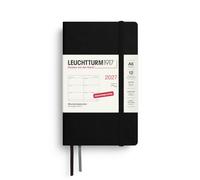 LEUCHTTURM1917 Agenda semainier 2027 de poche (A6) - Allemand - Couverture souple - 90 x 150 mm - 12 mois - Janvier à décembre 2027 - 1 semaine par double page - Papier 80 g/m² avec haute