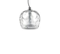 LEUCOS lampe à suspension AURELIA BOLD S 22 (2700K, effet d'eau transparent et blanc opaque - verre et métal)
