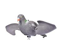 Leurre de pigeon pour la chasse - Appât en forme de colombe avec ailes rotatives, animaux de décoration de jardin, pigeons artificiels, décoration extérieure pour bassins avec berges exposées et