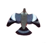 Leurre réaliste pour jardin et balcon, répulsif contre les oiseaux en plastique avec posture de vol réaliste pour effrayer les pigeons, réplique de lutte antiparasitaire résistante aux intempéries