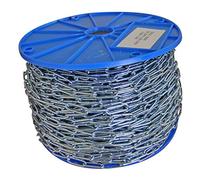 Levac 2042BB Chaine Droite Ø3MM-Acier ZINGUEE-26x6MM-NORME DIN 763-BOBINE DE 100M, Gris Métal