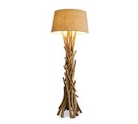 levandeo Lampe 97046 Lampadaire 155cm de haut Bois Lampe en bois Pièce unique naturel Bois flotté Fait main Lampadaire