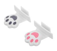 Lève-abattant de Toilette 2 Pièces ABS Patte de Chat | Poignée de Levage Wc, pour Abattant et Couvercle, Installation Rapide, Usage en Lieux Publics Couleur Aléatoire