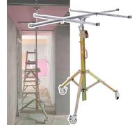Lève-cloison sèche robuste, outil de levage pour panneaux de plâtre, capacité de levage de 80 kg, hauteur de 4 m, roues verrouillables