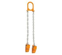 Lève-fûts - Pince à tambour de 1 t avec palan à chaîne - Acier au manganèse - Pour fûts en plastique et en acier - Hauteur de levage de 50 cm - Sans montage - Jaune