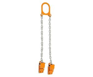 Lève-fûts - Pince à tambour de 1 t avec palan à chaîne - Acier au manganèse - Pour fûts en plastique et en acier - Hauteur de levage de 50 cm - Sans montage - Jaune