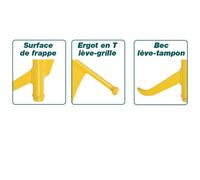Leve grilles et plaques d'égout 'toucan' Nanovib LEBORGNE - 144409