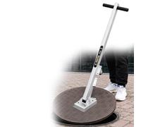 Lève-regard Magnétique - Poignée Télescopique (605-1010 Mm) | Corps 3,8 Kg --Force Magnétique 270 Kg, Roue For Puits, Égouts Et Entretien Urbain