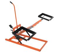 Lève-tondeuse hydraulique - Crics pour tracteur de jardin - Capacité de charge : 226,8 kg - Hauteur de levage : 44,5–61 cm - Acier au carbone Q235 - Réglable - Orange/noir
