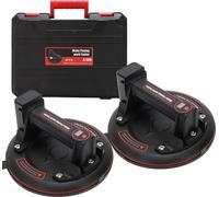 Lève-vitre électrique à ventouse, alimenté par batterie, capacité de charge max. 400 kg, avec écran LCD, lève-carreaux à vide robuste, fonction de gonflage automatique pour pare-brise et granit, batte